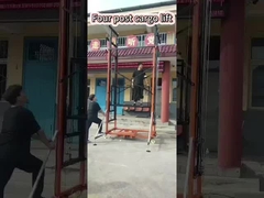 듀플 마스트 화물 승강기 수압 창고 화물 승강기 듀플 가이드 레일 7m