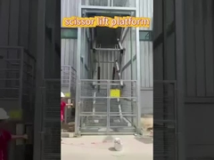 수직 정지 수압 승강장 3m 2000kg 고정 시저 승강장