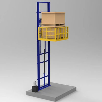 주문 블루 500KGS 실내 및 실외용 수압 화물 승강장 online manufacture