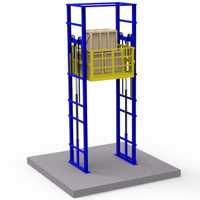 주문 2000kg~6000kg 수직 창고 물품 승강기 수압 4기통 화물 승강기 online manufacture