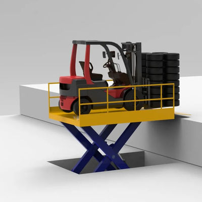 주문 정지 수압 트럭 도크 시저 리프트 5000KG 확장 램프와 함께 online manufacture