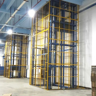 주문 4 포스트 케이지 리프트 3000kg 수압 물품 엘리베이터 완전 케이지 화물 엘리베이터 online manufacture
