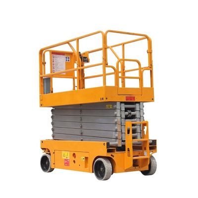 주문 자동 12m 14m 시저 리프트 배터리 시저 리프트 10m 작업 높이 online manufacture
