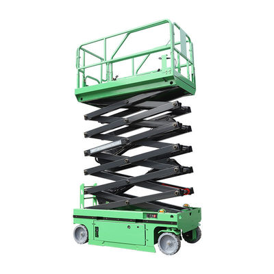 주문 녹색 파란색 6m 자동 시저 리프트 230kg 공기 작업 플랫폼 online manufacture
