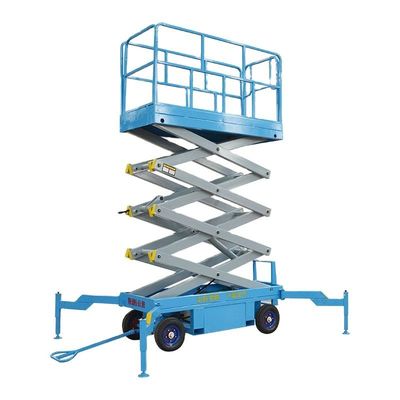 주문 수압 500kg 이동식 시저 승강장 14m 높이 항공 플랫폼 online manufacture