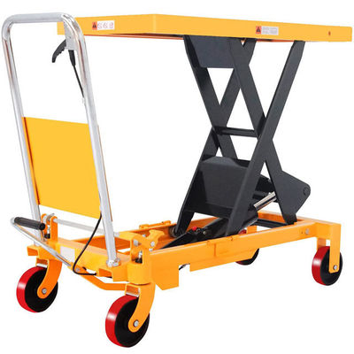 주문 수동 수압 플랫폼 리프트 1.3m 높이 리프트 트롤리 500kg online manufacture