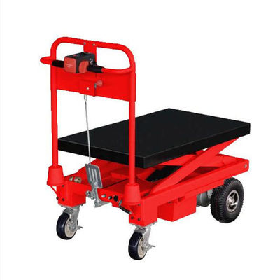 주문 1500kg 수동 시저 리프트 테이블 빨간 수압 테이블 리프트 카트 online manufacture