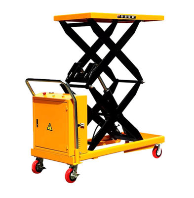 주문 높이가 1m 가시 트롤리 리프트 1000KG 1톤 수압 테이블 트롤리 online manufacture