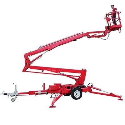 주문 부하 200kg 트레일러 관절 부름 리프트 12m 트레일러 탑재 체리 픽커 online manufacture