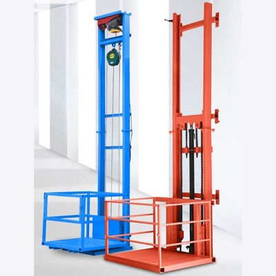 주문 1000kg 소형 화물 엘리베이터 오렌지 벽에 장착된 화물 엘리베이터 online manufacture