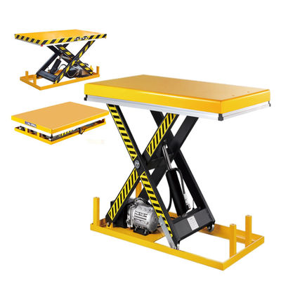 주문 화물용 소형 전기 가위 리프트 테이블 2000kg 1.4m 컴팩트 리프트 테이블 online manufacture