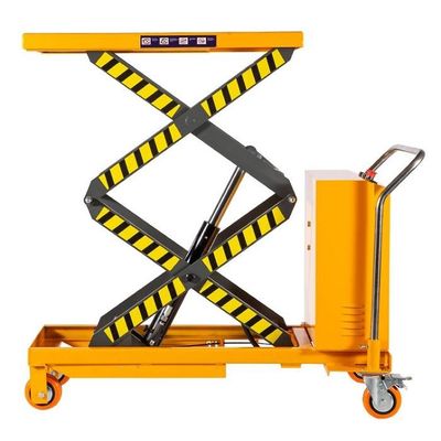 주문 500kg 시저 리프트 트롤리 반 전기 트롤리 리프트 테이블 online manufacture