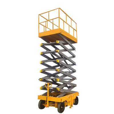 주문 500kg 모바일 시저 리프트 플랫폼 수압 시저 리프트 10m 작업 높이 online manufacture