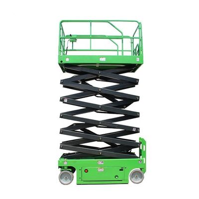 주문 450kg 시저 리프트 자동 6m 모바일 수압 리프트 녹색 online manufacture