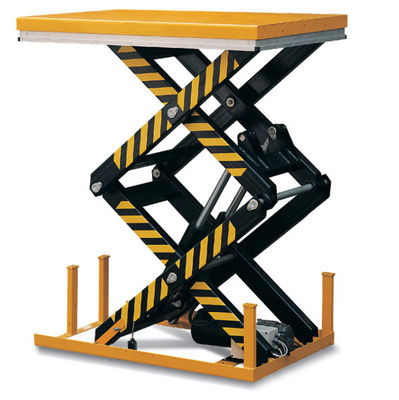 주문 수동 고정 1000kg 4m 실내외용 수압 시저 리프트 플랫폼 online manufacture