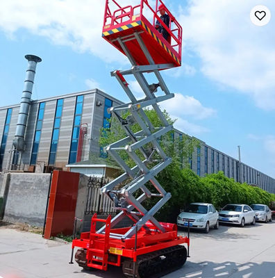 주문 8m 10m 12m 자동 전기 크롤러 시저 리프트 플랫폼 online manufacture
