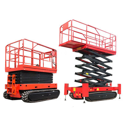 주문 6 - 10m 수압 크롤러 휠 시저 리프트 450kg 이동 리프트 작업 플랫폼 online manufacture