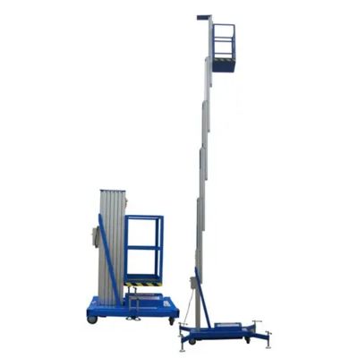 주문 6 - 12m 알루미늄 합금 1인용 유압 리프팅 플랫폼 전기식 고가 작업대 online manufacture