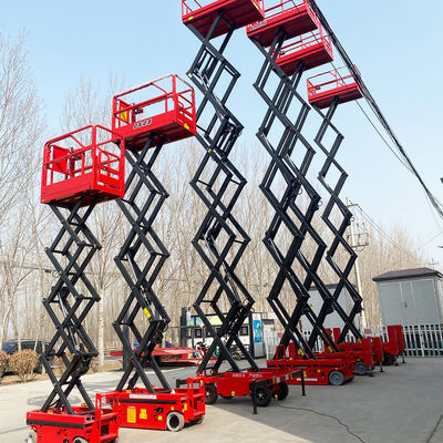 주문 Self-propelled Scissor Lift 8m 10m 12m 14m Hydraulic Scissor Lift Platform 온라인 제조