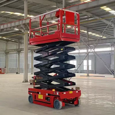 주문 Self Propelled Hydraulic Scissor Lift 6 14m 230kg 320kg Load Capacity 온라인 제조