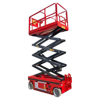 주문 8m 10m 12m Hydraulic Mobile Scissor Lift Platform With 450kg Load Capacity 온라인 제조