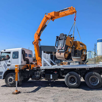주문 10톤 트럭에 장착 된 크레인 접이식 부름 리프트 크레인 온라인 제조