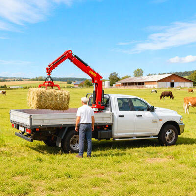 주문 5톤 6톤 접이식 부름 크레인 트럭 수압 미니 리프트 크레인 온라인 제조